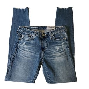 AG Adriano Goldschmied Legging Super Skinny Ankle Jeans Sz 25